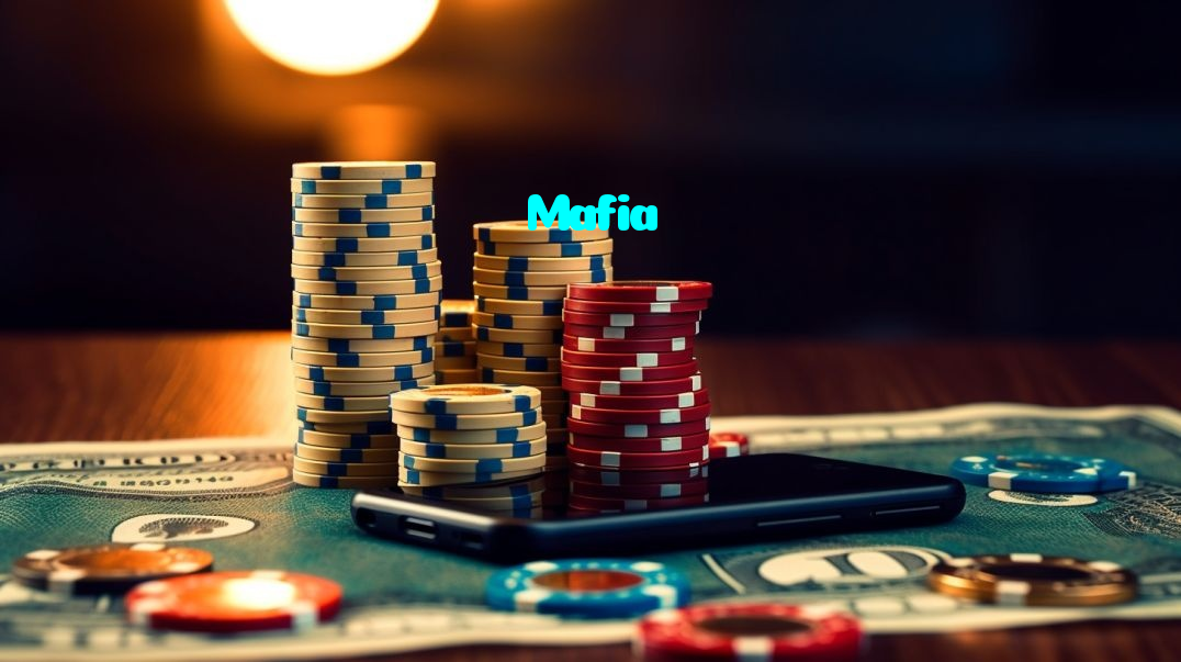 Mafia casino presented on mobile device in Pakistan with slots and live games